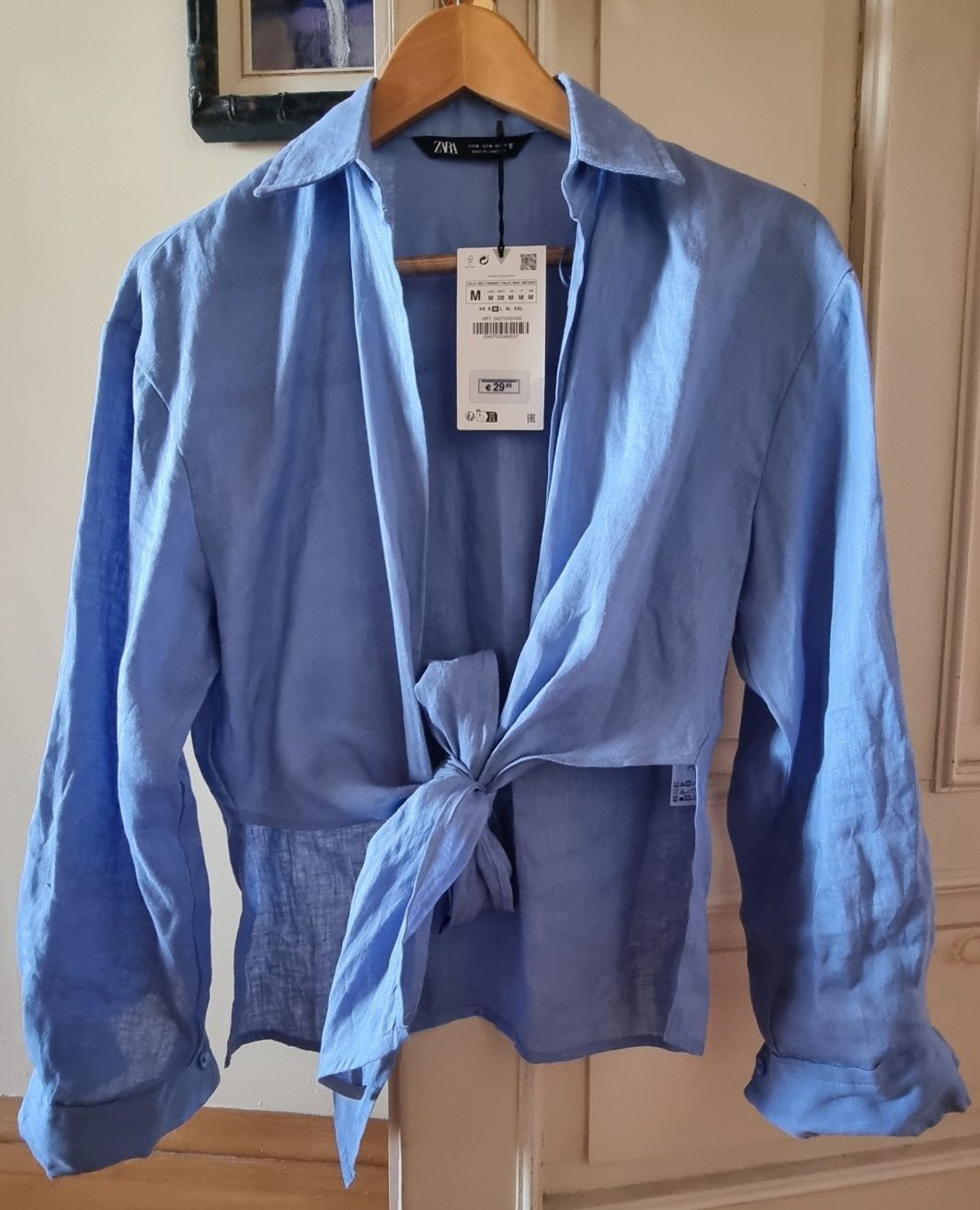 ZARA нова с етикет ленена риза+LEVI'S оувърсайз риза+MANGOпамучна риза