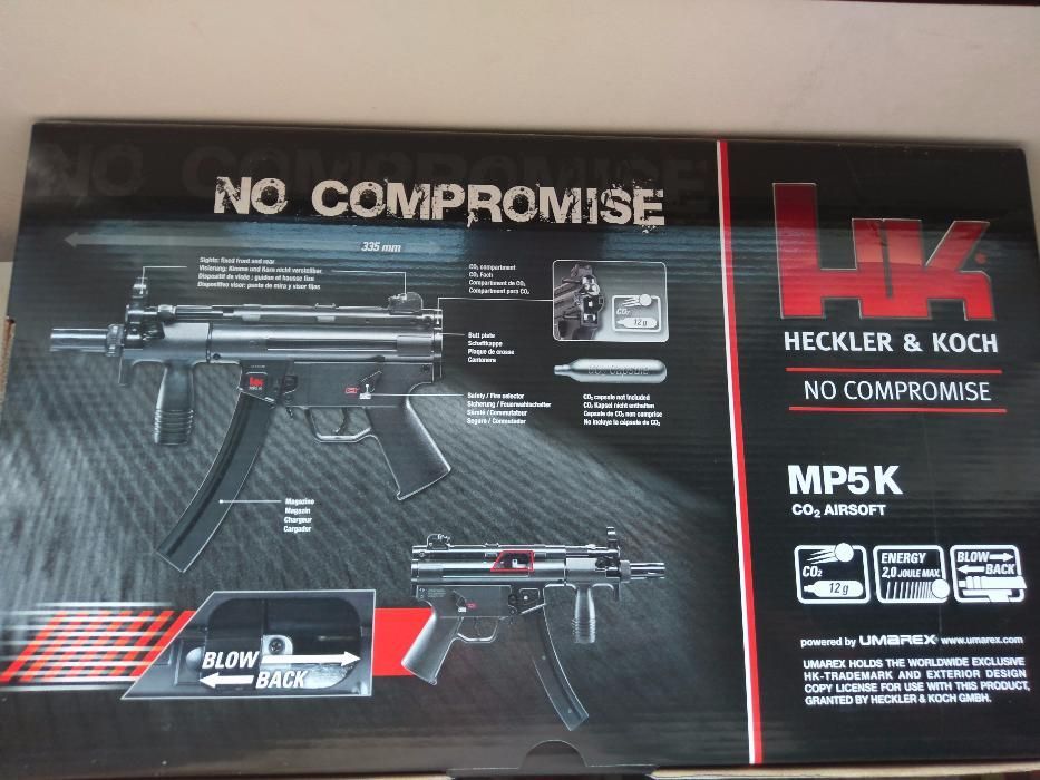 Replica MP5 K CO2 Umarex Pusca mitraliera Heckler&Koch 6mm