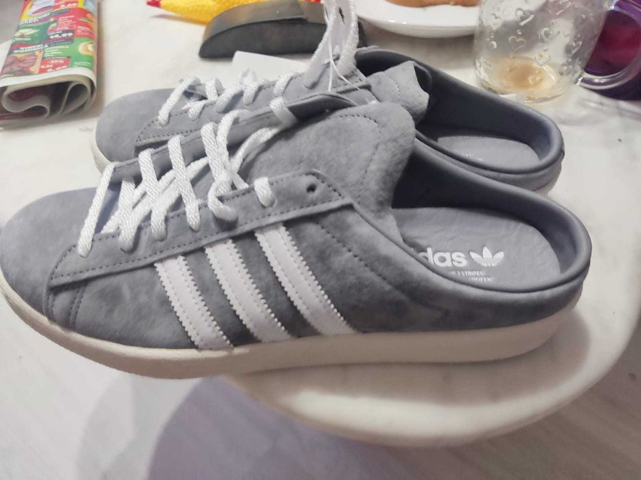 Papuci Slapi Botine Pantofi Adidas Campus 80s Mule Gri