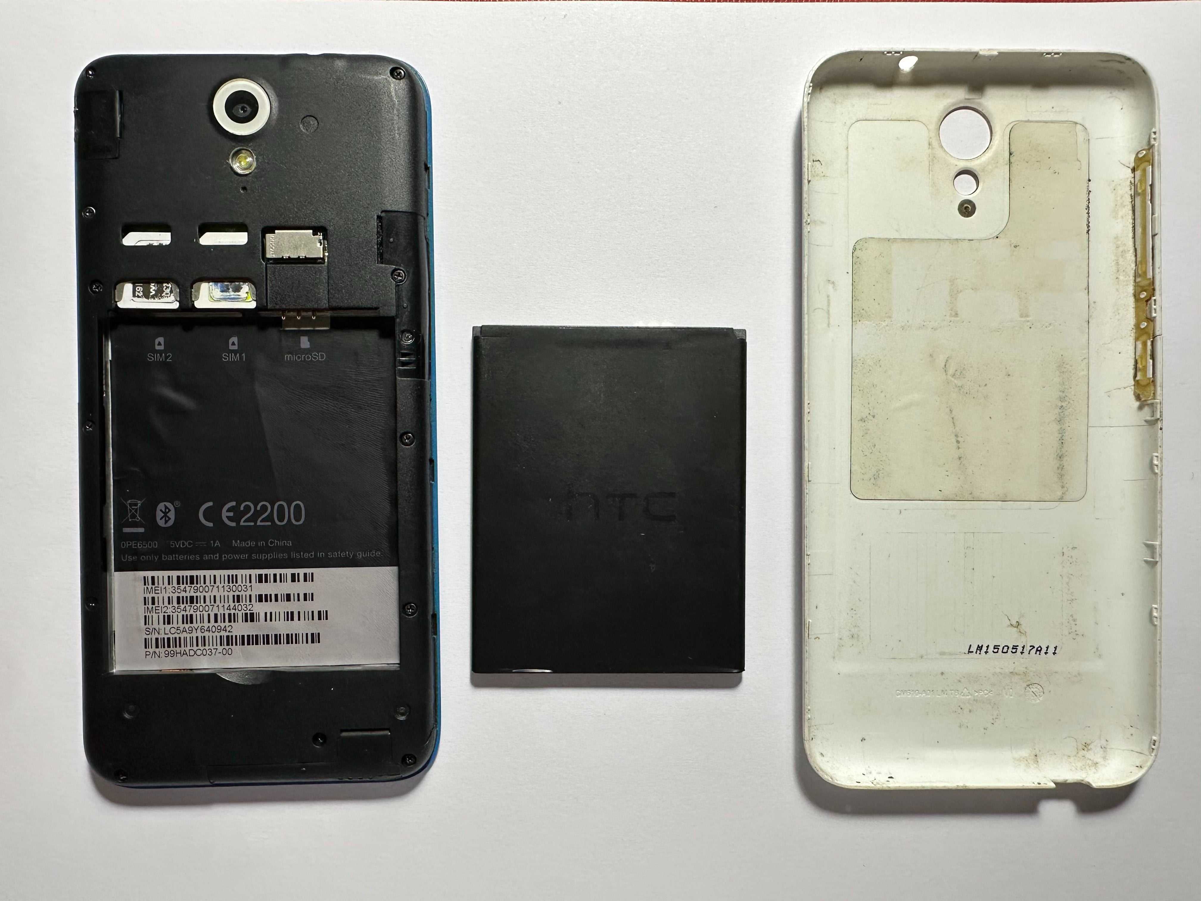 HTC Desire 620G dual sim - 8GB - БЯЛ - Две SIM карти - Отключен