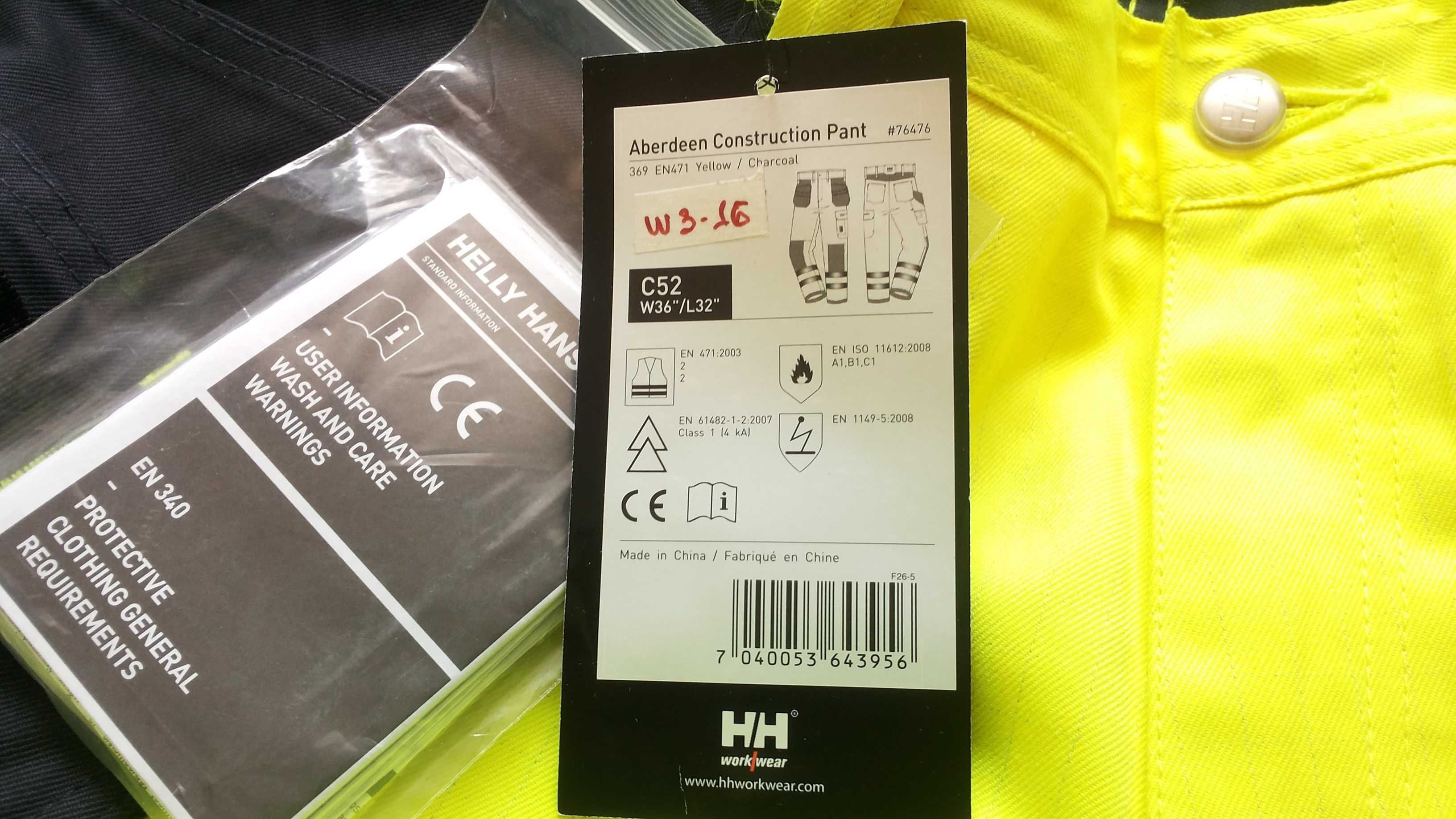 HELLY HANSEN Aberdeen Consruction Pant  52 / L работен панталон W3-16