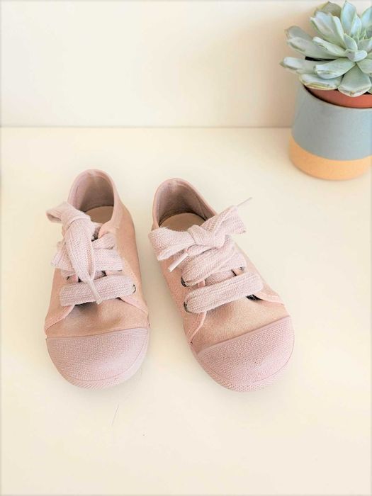 Детски Гуменки Mango, 24 номер, естествен велур