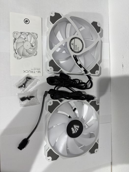 Cooler ventilator AsiaHorse 140mm Argb Pwm,carcasa PC,pachet 2 bucati