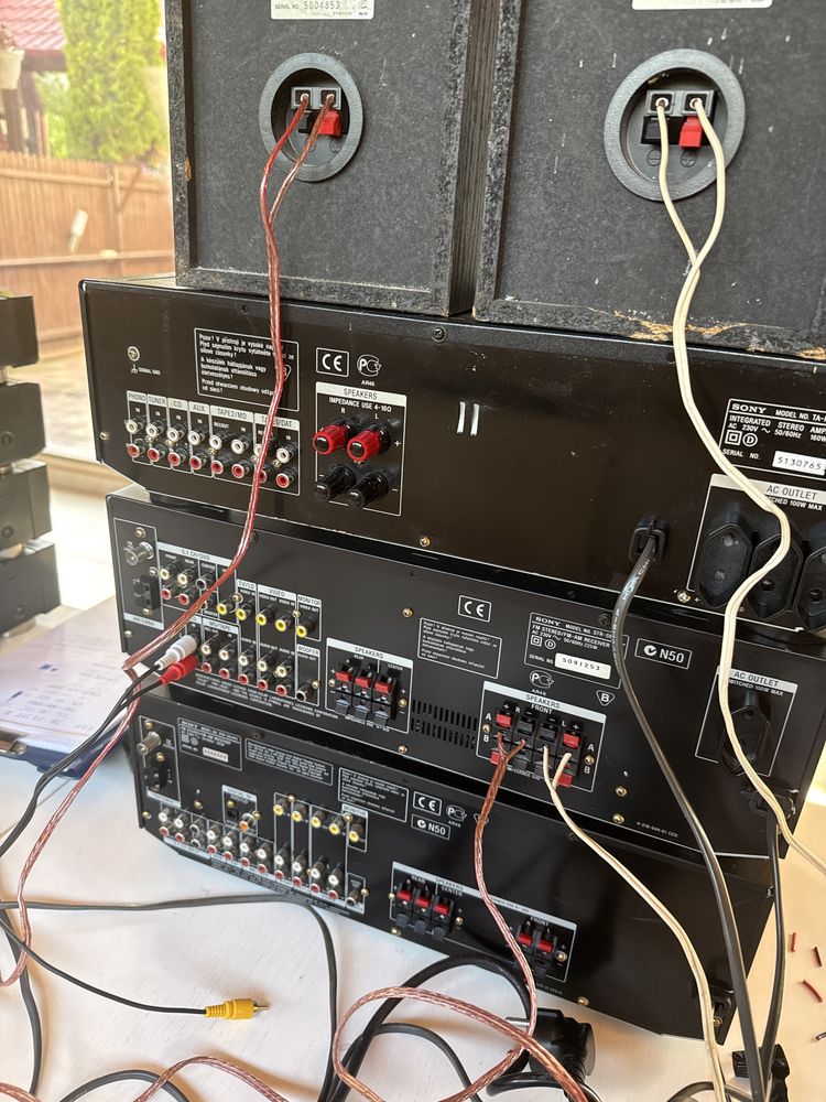 sony componente amp cd tuner boxe sony pickup
