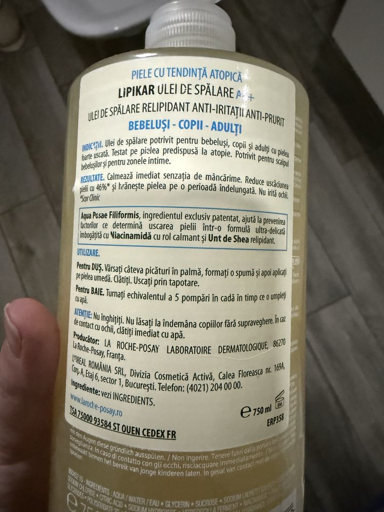 Gel de dus lipikar la roche-posay750ml antialergic