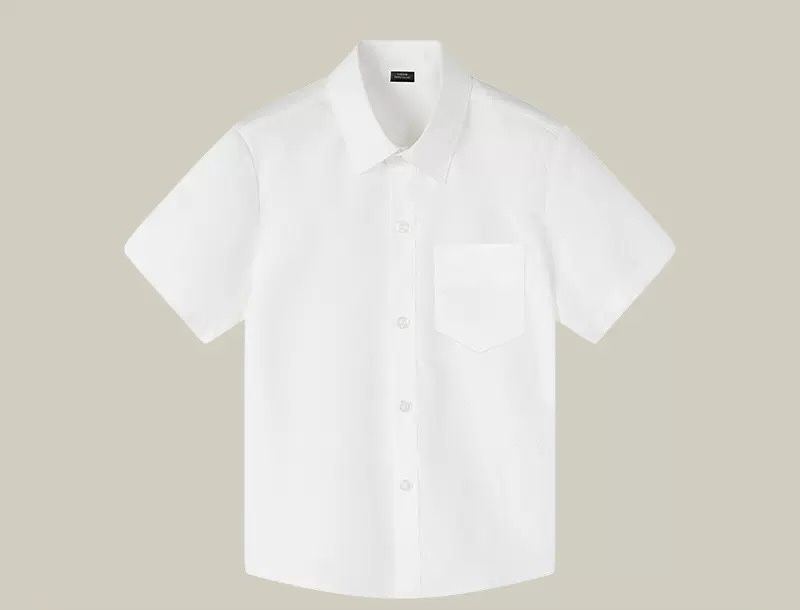 Рубашка белая из хлопка 120 см новая