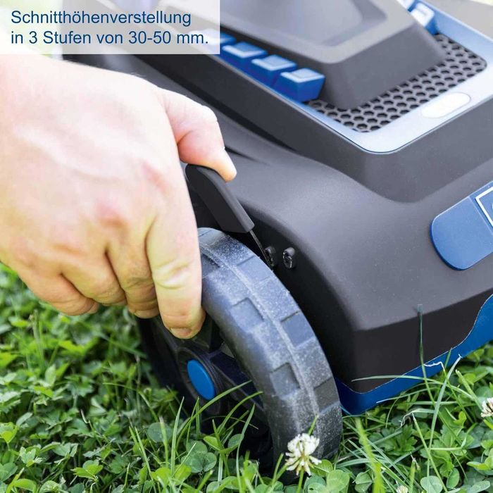 Акумулаторна косачка за трева Scheppach BC MP220 X IXES 21.5 Мулчиране