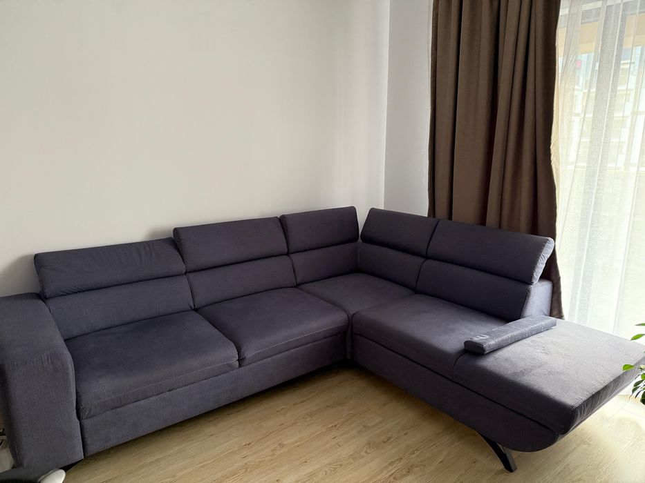 Canapea extensibila (coltar) gri
