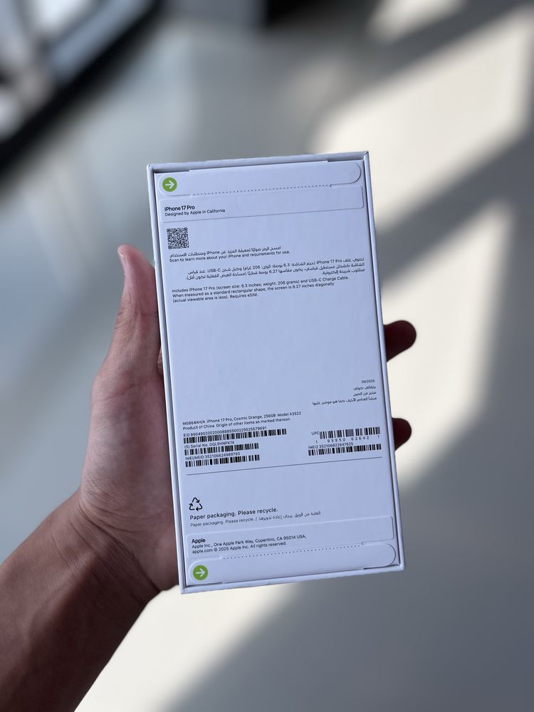 Iphone 17 pro 256 Gb