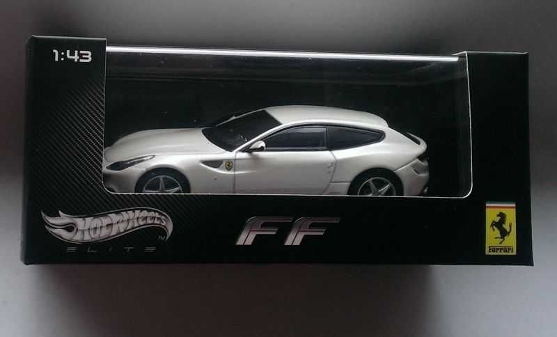 Macheta Ferrari FF 2012 alb - HotWheels Elite 1/43