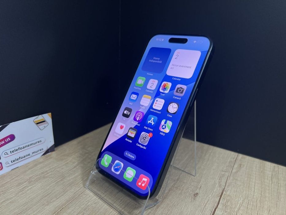 Iphone 15 Pro 128Gb Blue Titanium 3 ani garanție, Telefoane Mureș
