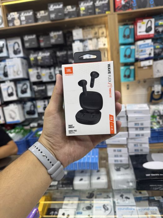 Наушники JBL WAVE FLEX хороший микрофон оригинал