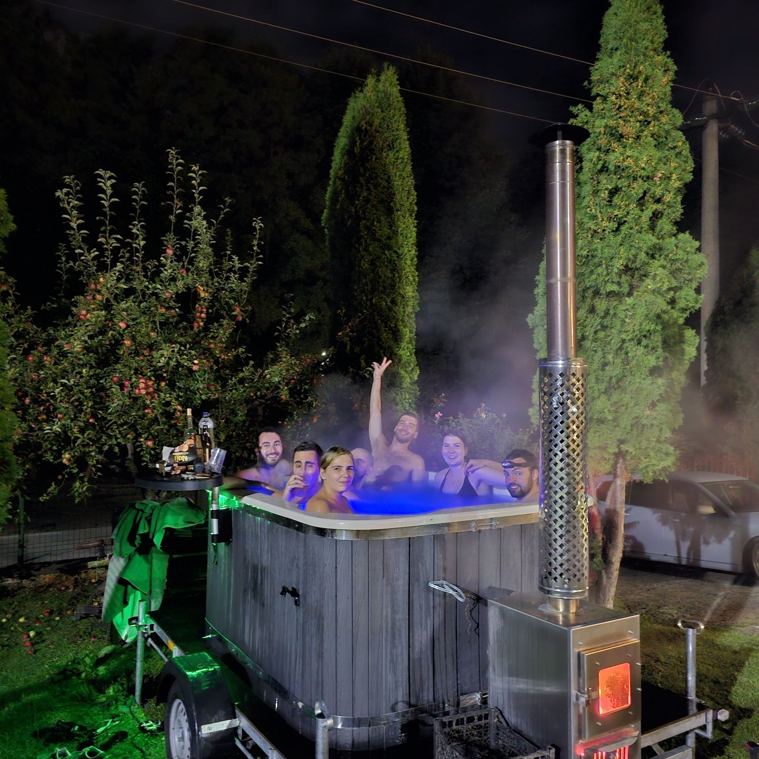 Ciubăr/jacuzzi mobil de închiriat