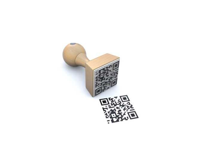 Штампы, логотипы на крафт пакеты, упаковку из бумаги, изготовим QR код