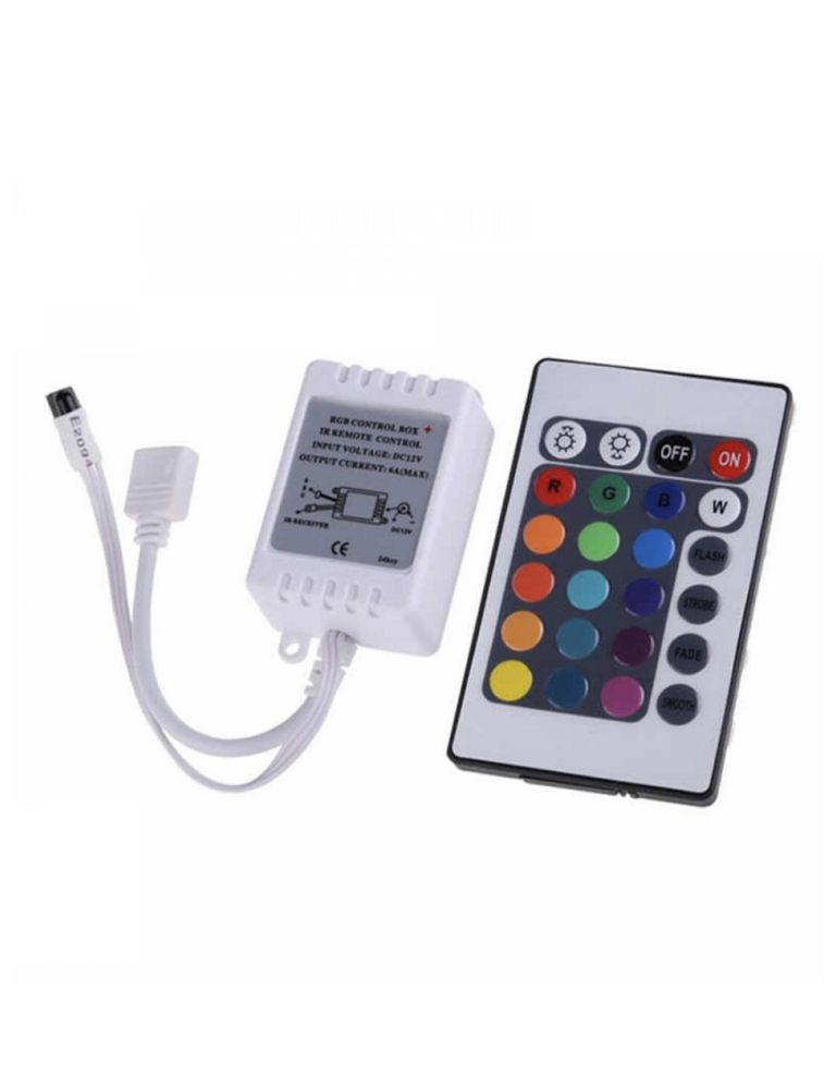 Controller banda LED RGB, 12V, 72W, telecomanda IR 24 taste