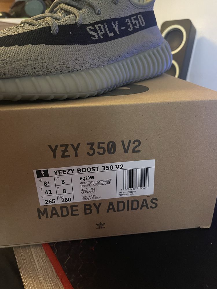 Yezzy 350 v2 Granite- 42