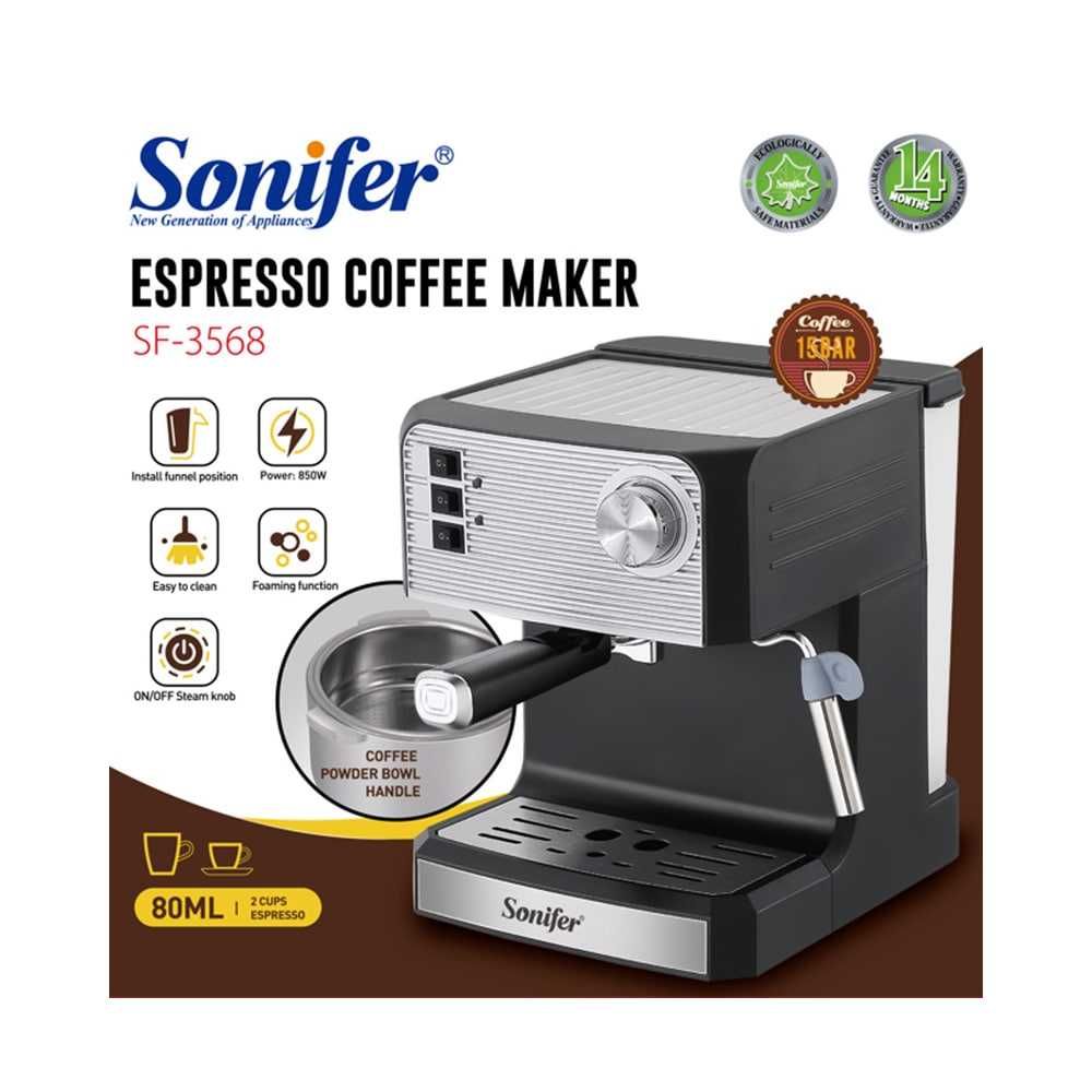 Электрическая кофеварка для эспрессо Sonifer SF-3568