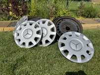 Vand 4 jante cu capace Mercedes