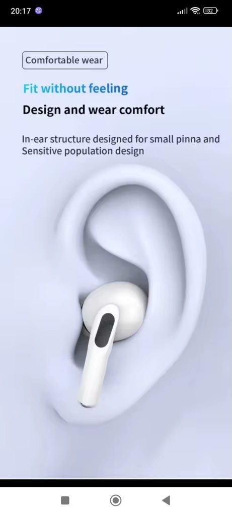 Безжични блутут слушалки Air 2pods pro TWS
