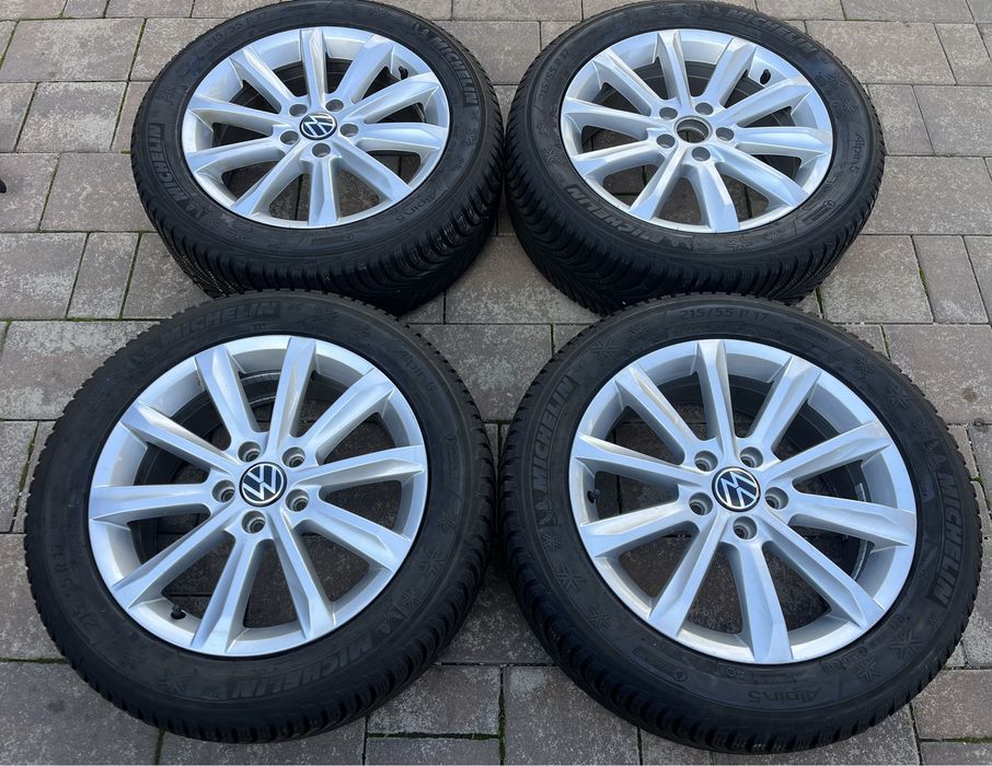Jante 5x112 originale vw passat b8 Michelin 215 55 17 Helsinki