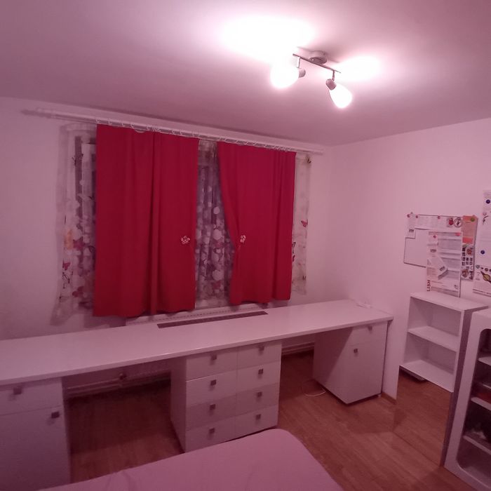 Vand birou alb dublu