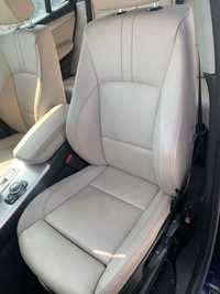 Interior din piele crem de BMW X3 F25 cu incalzire