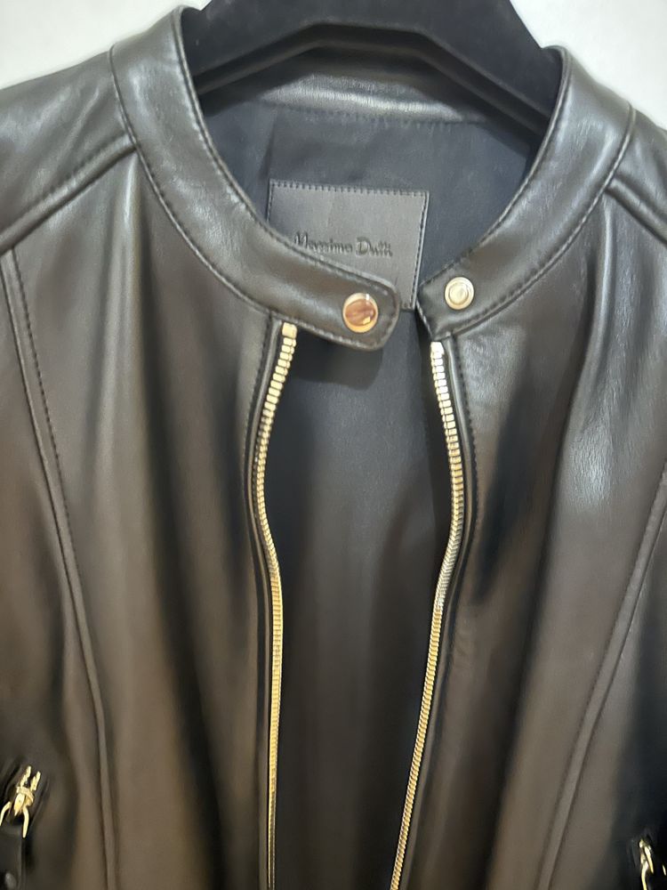 Дамско кожено яке Massimo Dutti