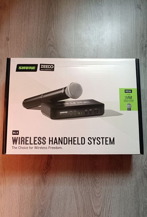 Microfon wireless Shure BLX24/SM58 garantie