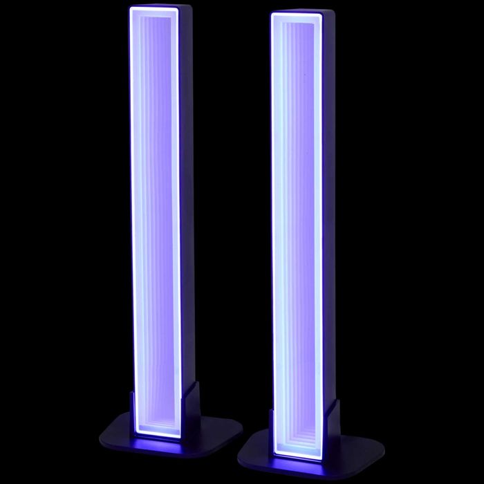 Set 2 Lămpi LED RGB Bar Inteligente Sincronizare Dinamică Muzica Negru