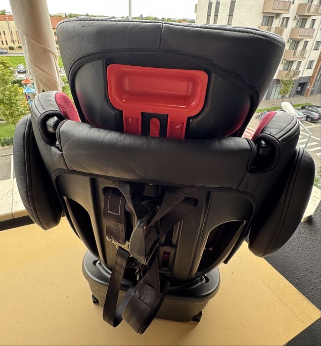 Scaun auto SPS ISOFIX Lorelli Aviator, 0-36 Kg, rot 360, Negru/Rosu