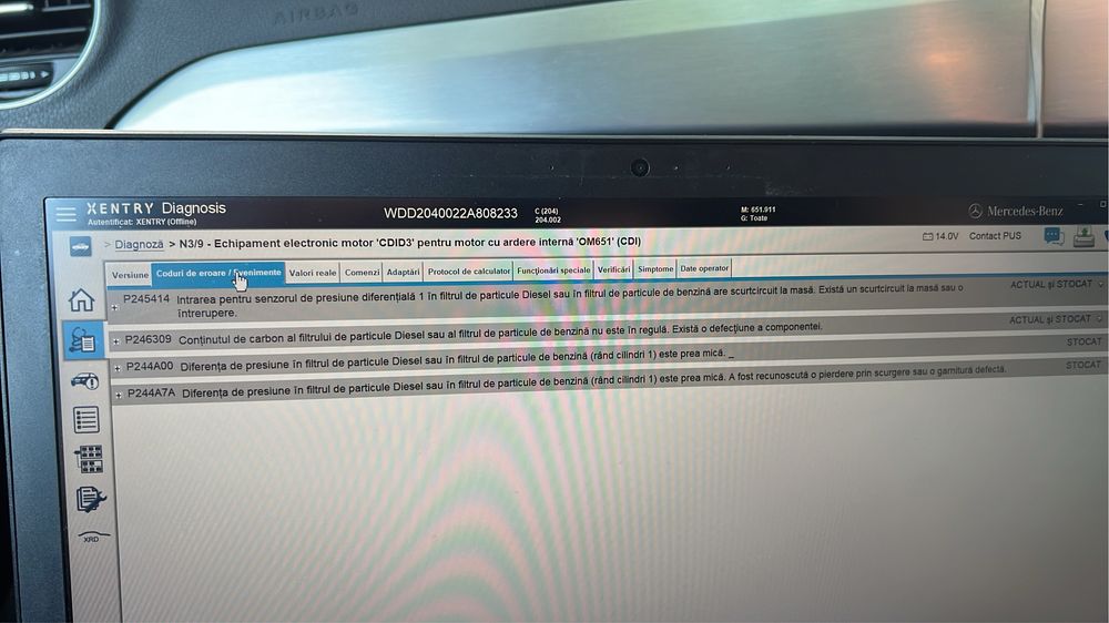 Oferim servicii diagnoza auto pentru mercedes tester star vcds