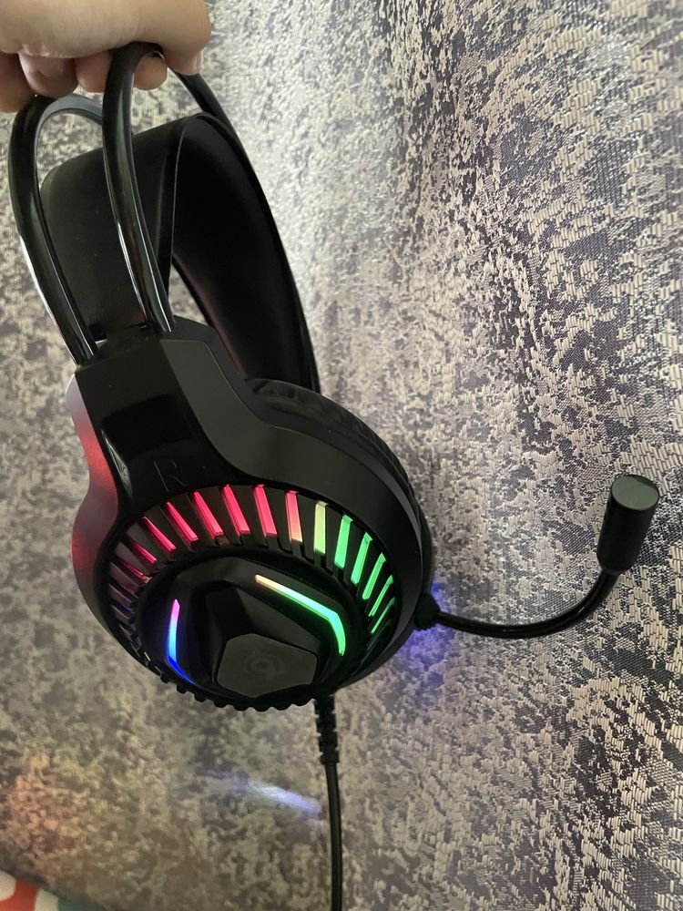 Игровые наушники проводные с микрофоном