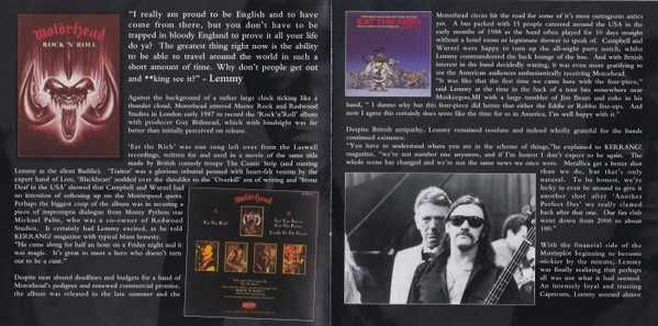 CD Motorhead – Rock 'N' Roll 1987 Reissue
