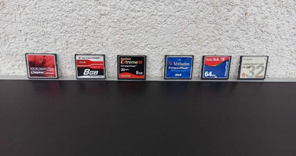 Card CF compact flash Kingston san disk verbatim canon 32 8 2 gb mb