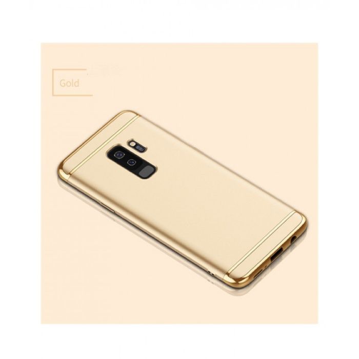 Husa Elegance Luxury 3 in 1 pentru Samsung S9 Gold