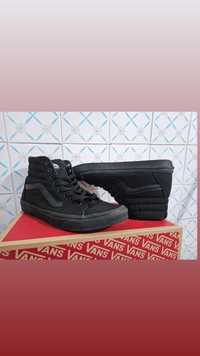 Vans full black high mărimea 43 purtați o singura data