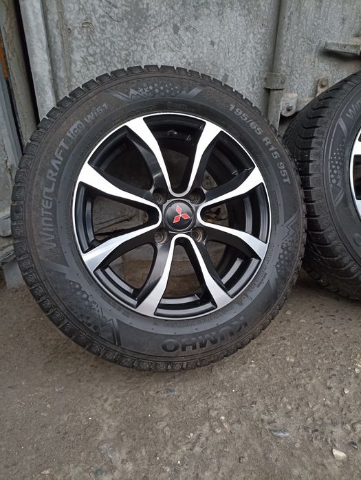 Диски R 15 митсубиси галант, спец вагон с зимними шинами 195/65/15