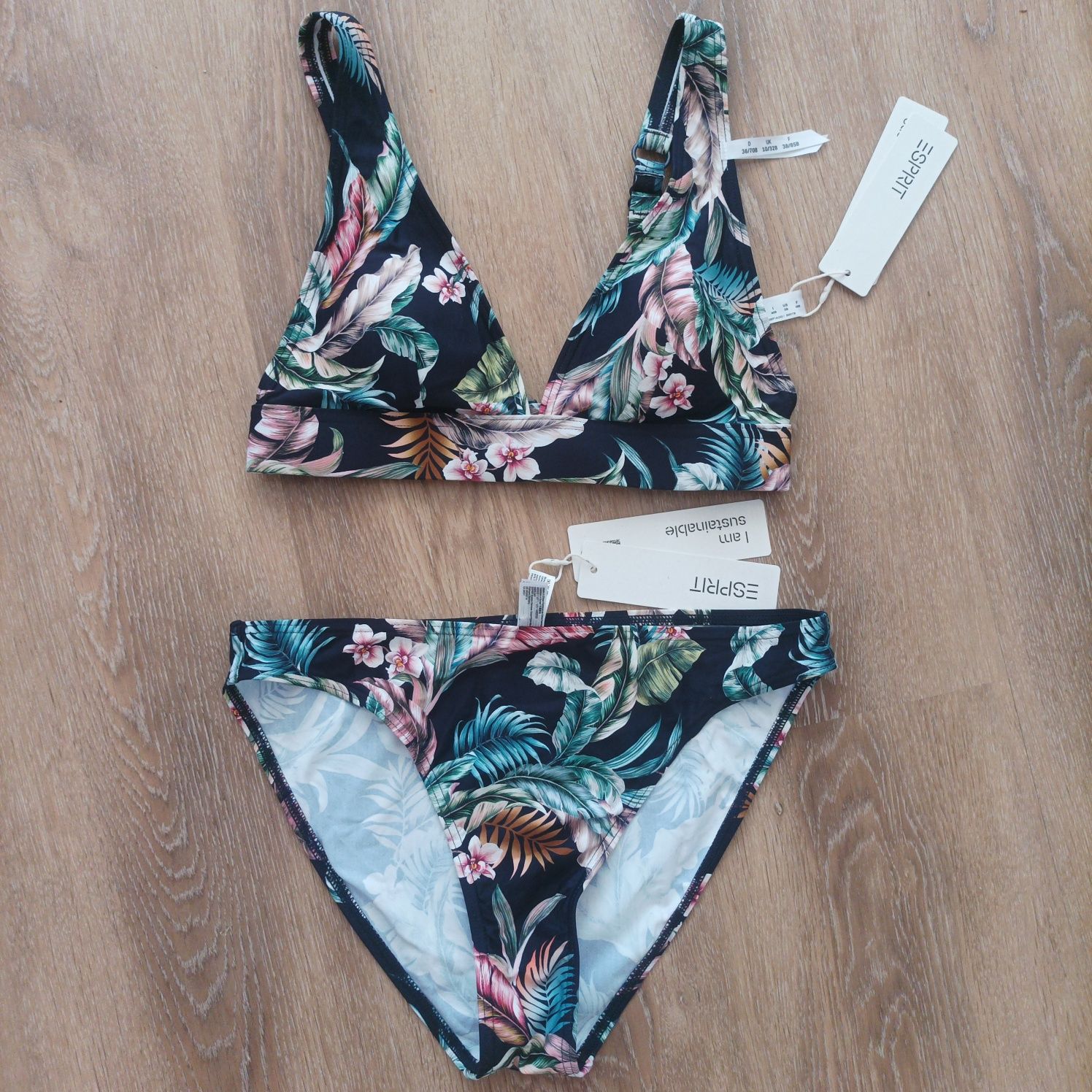 Esprit /Oneill 36B/C  висока талия нов оригинален бански