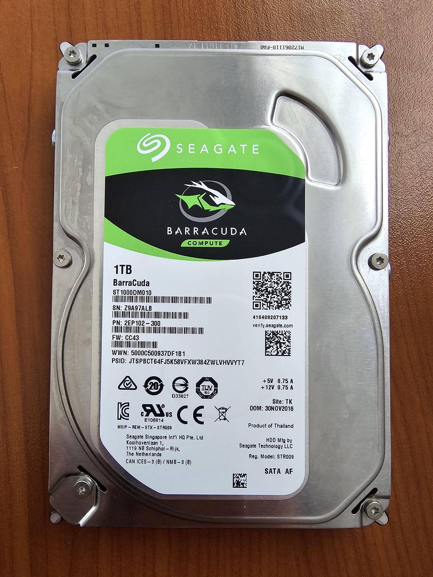 Хард диск Seagate 1tb. 3,5"