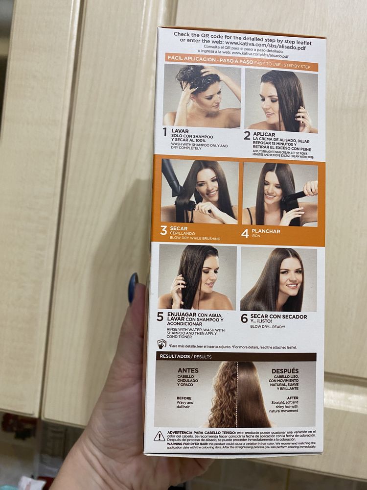 Скидка!набор для выпрямления, ламинирования волос Kativa! Перу