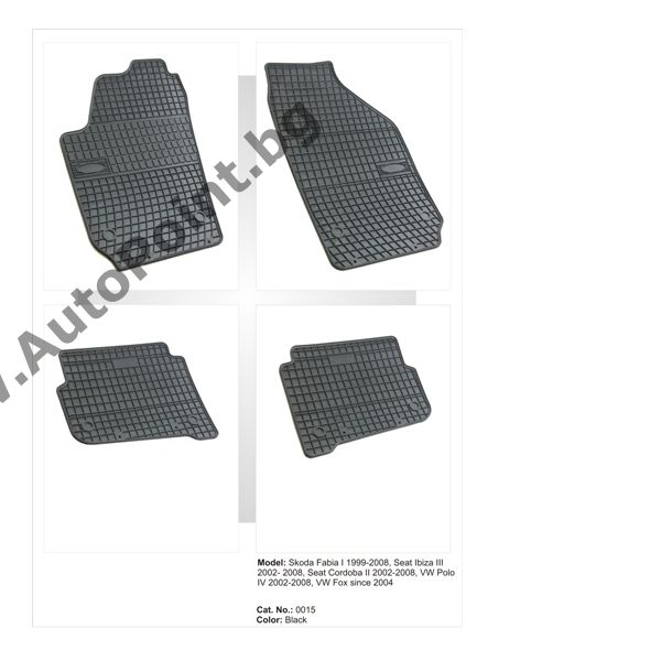 Гумени стелки El Toro VW Polo 2002 до 2008