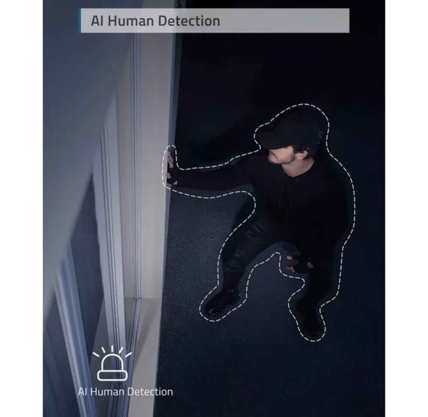 Cameră supraveghere cu proiector lumină