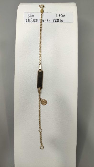 Bratara aur pentru copii - 14 Karate (1.80 grame) ID648-AG2