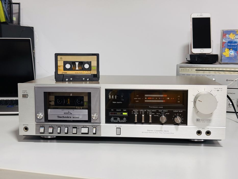 Deck de colecție TECHNICS RS-M260, 3 HEAD,sunet calitativ,servisat !!