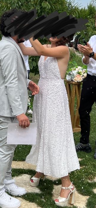 Rochie alba cununie /nunta  Asos Bride