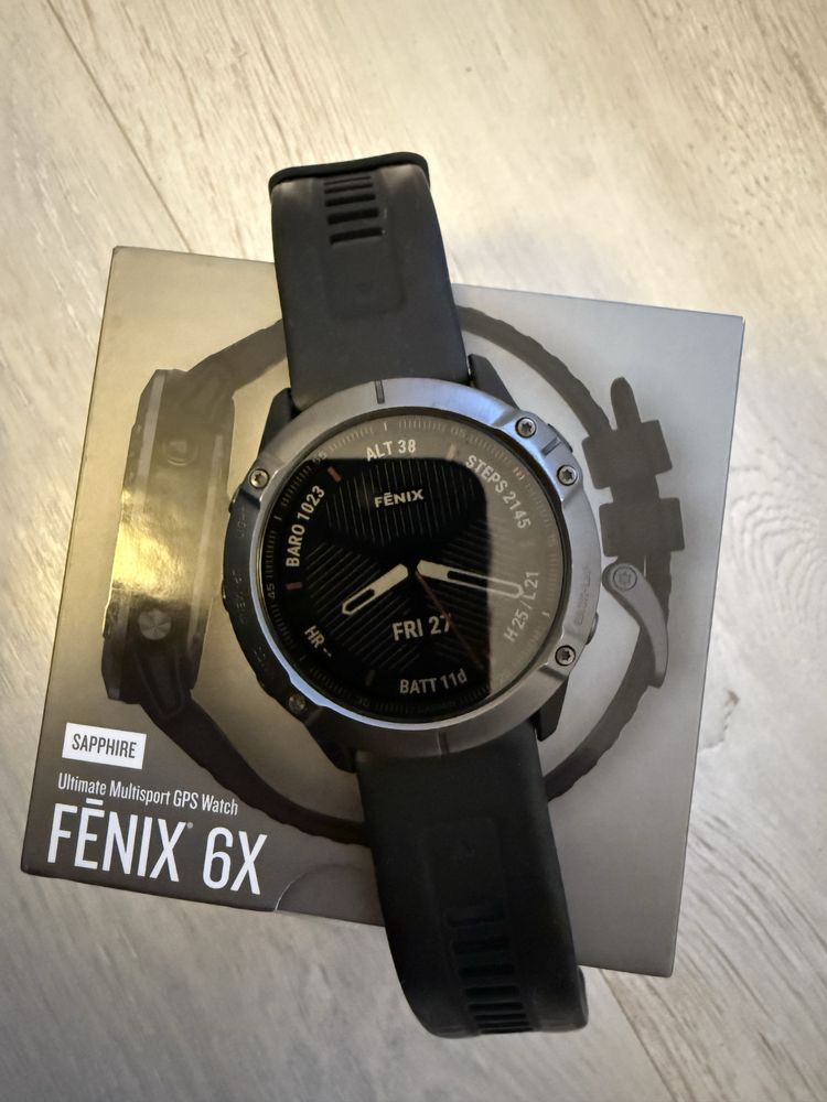 Garmin Fenix 6X Sapphire impecabil 10/10