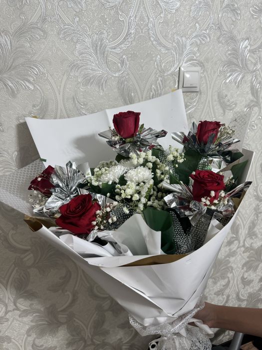 Два букет с красивым оформлением