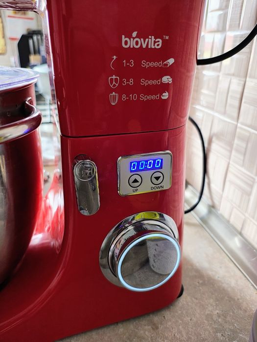 Mixer Biovita cu bol de 10L din inox, 1800W, din Aluminiu, MB-1800-10L