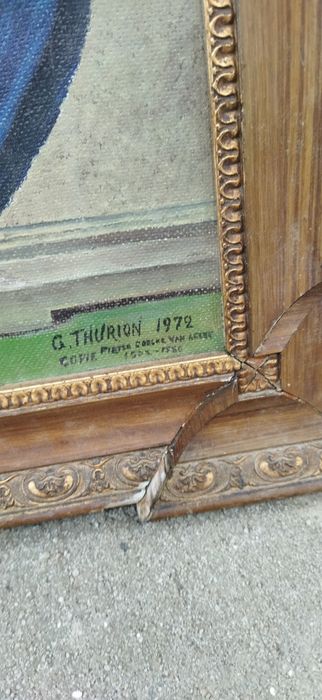 Vând tablou vechi și  semnat