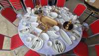 Прокат стол стулья посуды Алматы қаласы облыс казан ошак титан